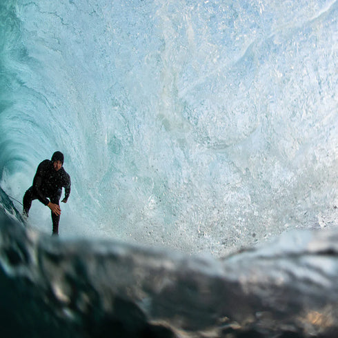 Mens Free Flex Hooded 5/4 Chest-Zip Wetsuit