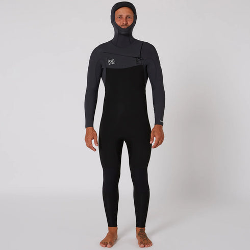 Mens Free Flex Hooded 5/4 Chest-Zip Wetsuit