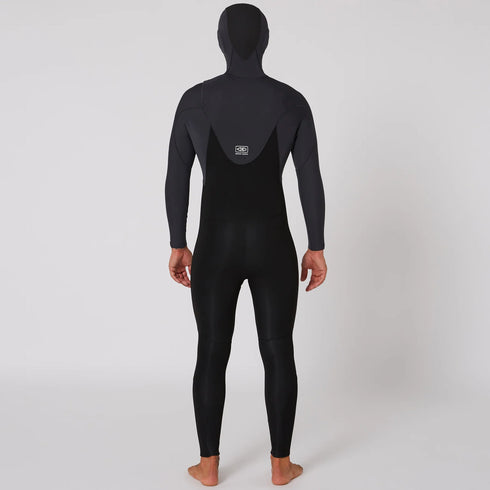 Mens Free Flex Hooded 5/4 Chest-Zip Wetsuit