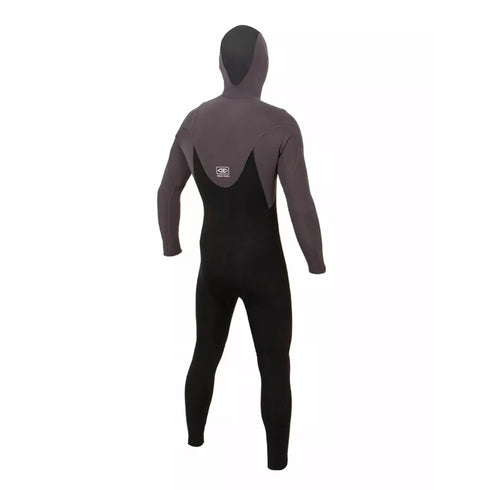 Mens Free Flex Hooded 5/4 Chest-Zip Wetsuit