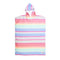Poncho O&E Towel Toddler Multi Stripe Sunkissed Hooded